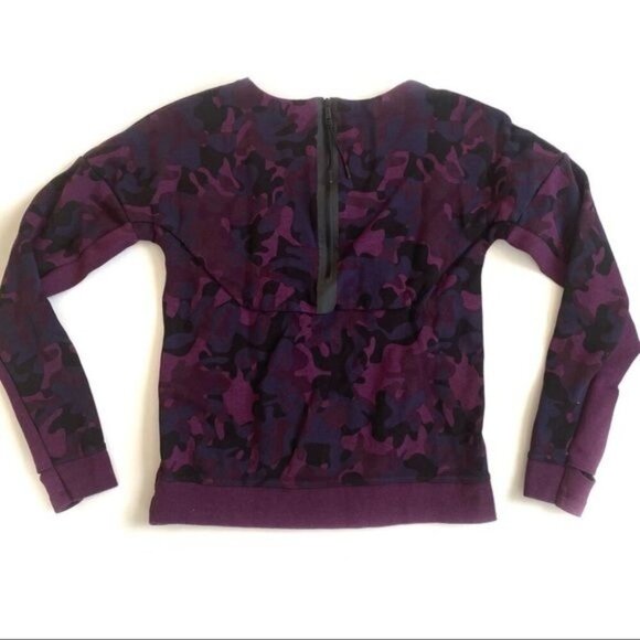 Nike Purple Camo Tech Fleece Crew Neck Sweater - XS - Picture 3 of 7